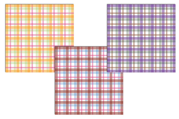Plaid Tartan Check Seamless Digital Paper, Pastel Colours & White, Scrapbook Pages, Backgrounds Commercial Use-042