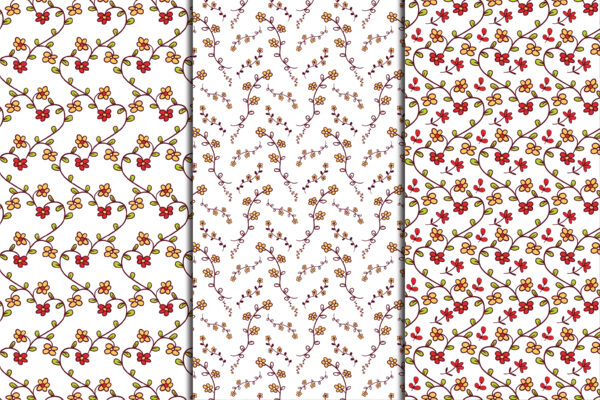 Floral Seamless Digital Paper