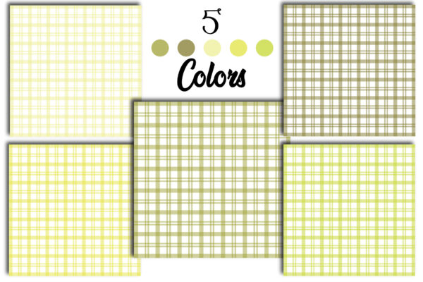Mockup Watercolor Gingham Digital Paper | Seamless Check Patterns | Pastel Plaid Scrapbook Paper-037