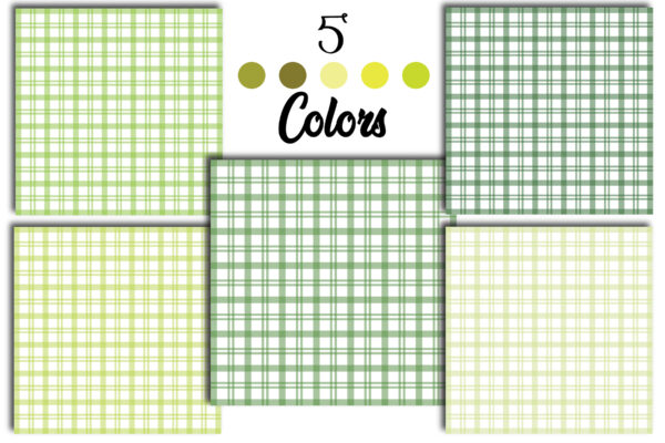 Mockup Pastel Gingham Seamless Pattern Bundle, Colors Checkered Digital Paper, Plaid Background, Cute Fabric Design-039