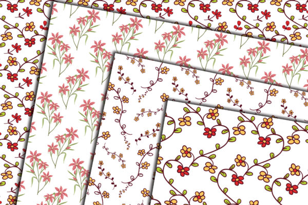 Floral Seamless Digital Paper