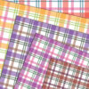 Plaid Tartan Check Seamless Digital Paper, Pastel Colours & White, Scrapbook Pages, Backgrounds Commercial Use-042