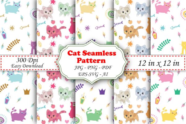 Mockup new-01 Mermaids Seamless Digital Papers, Mermaid Patterns-049