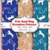 Mockup new-01 Cute Cat Pattern Floral Design