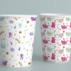 Simple paper coffee cup design mockup Mermaids Seamless Digital Papers, Mermaid Patterns-049