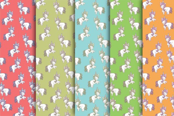 Mockup new-02 Unicorns Pastel Colors Digital Papers 300 DPI Maximum Quality, unicorn scrapbook, unicorn printable paper designs-064