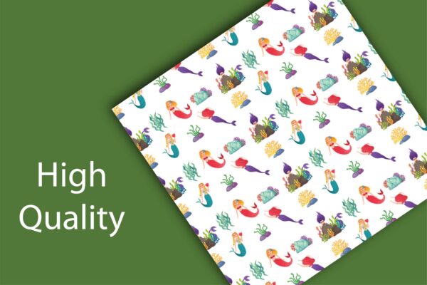 Mockup new-03 Mermaid Pattern Seamless Digital Papers-061
