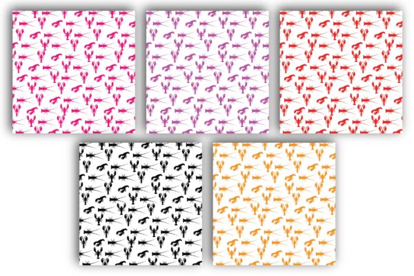 Mockup new-04 Crustacean Craft Paper Printable Crab Lobster Background Digital Paper-065