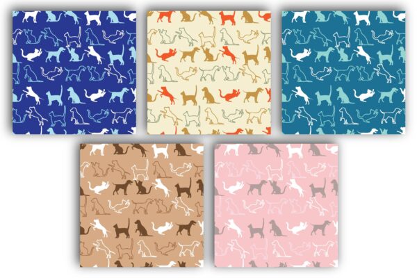 Mockup new-04 Cute Cat Seamless Pattern, Cat Lovers Background, Repeating Cat Digital Background Design-051
