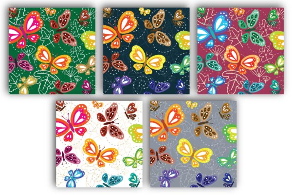 Mockup new-04 Seamless Watercolor Butterflies Digital Paper, Butterfly Blooms Seamless Pattern-052