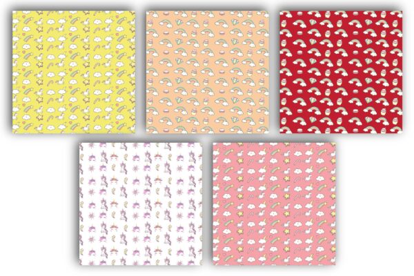 Mockup new-04 happy unicorn digital paper, cute unicorn seamless pattern, kids seamless, baby girl fabric pattern-063