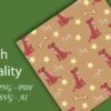 Dogs Seamless Pattern, Puppy Digital Paper-053