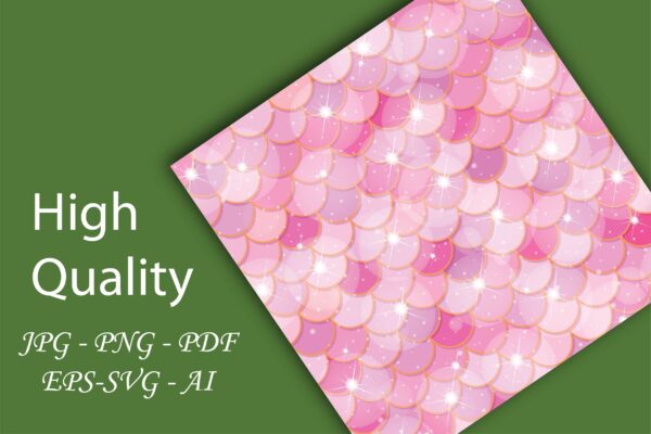 Mockup new-05 Mermaid Seamless Digital Paper | Underwater Background Pattern-048