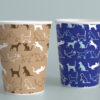 Simple paper coffee cup design mockup Cute Cat Seamless Pattern, Cat Lovers Background, Repeating Cat Digital Background Design-051
