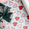 Terrazzo gift box mockup psd with green ribbon Valentine Seamless Patterns , Blush Valentine, Scrapbooking, Commercial Use Patterns-047
