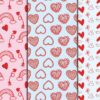 Mockup2 Valentine Seamless Patterns, Cute Valentine Digital Backgrounds-046