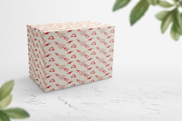 Plain wall with leaves and white marble floor product background Valentine Seamless Patterns, Cute Valentine Digital Backgrounds-046
