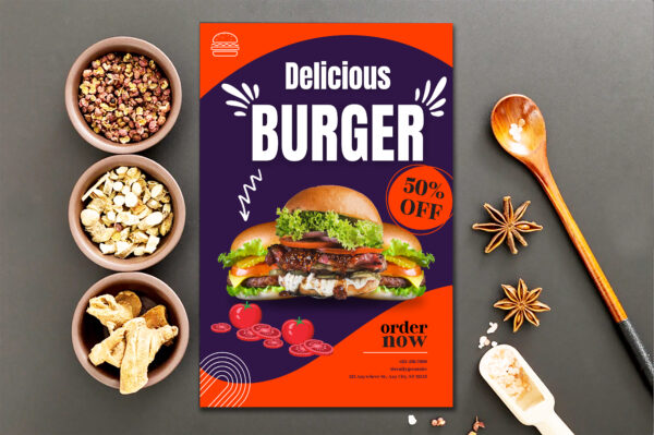 Mockup_1 (7) Restaurant Menu Template, Food Menu Template, Canva Editable Menu-RM01