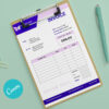 Invoice Template -CANVA invoice templateInvoice Template -CANVA Modern Printable Invoice Template