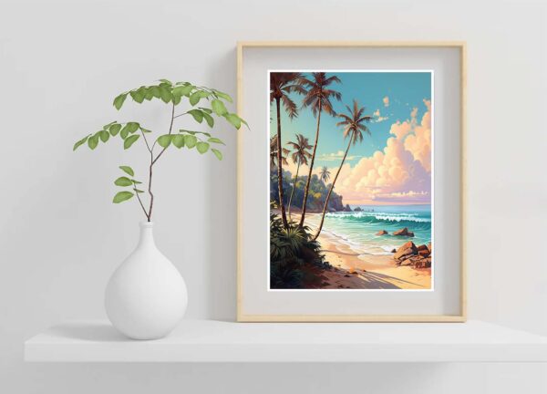 Sunset Canvas Print And Beach Canvas Wall Art-059