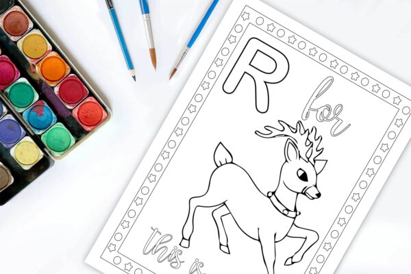 Alphabet Coloring Pages for Kids - 26 Printable ABC Letters with Easy Pictures