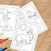 Alphabet Coloring Pages for Kids - 26 Printable ABC Letters with Easy Pictures