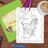 Alphabet Coloring Pages for Kids - 26 Printable ABC Letters with Easy Pictures
