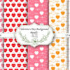 Mockup new Valentine Red & Pink Seamless Patterns Set