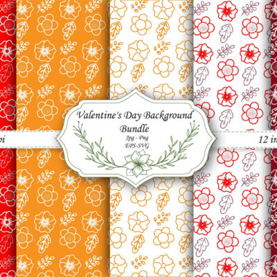 Mockup new Valentine Hearts Seamless Pattern