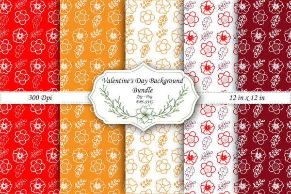 Valentine Hearts Seamless Pattern