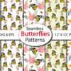 5_Mockup Spring Butterfly Seamless Paper
