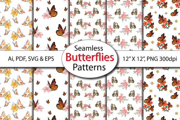 butterfly digital paper