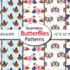 1 butterfly digital paper