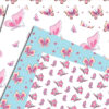 1 Spring Butterfly Seamless Paper, Pastel Scrapbooking Patterns Digital Download-P012