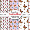 Seamless Butterflies Digital Paper