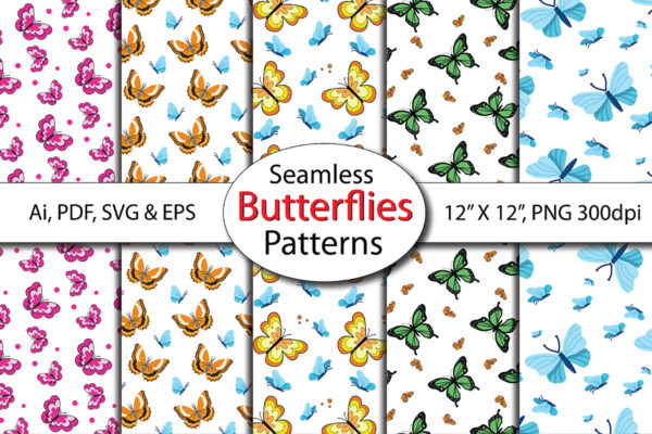 5_Mockup Boho Butterfly Seamless Pattern