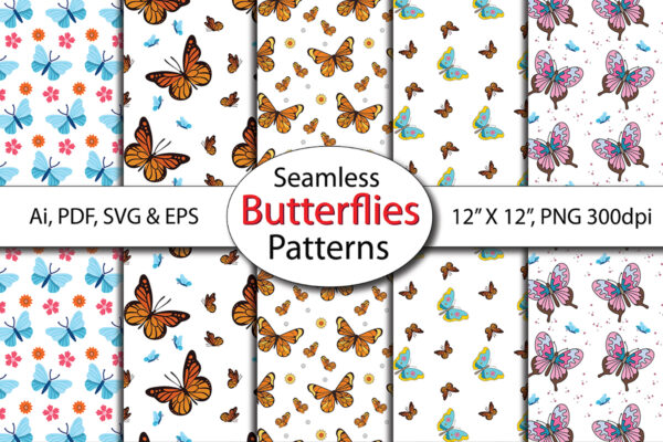 Butterflies Pattern Bundle