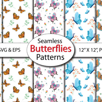 Seamless Floral Magic Fairy Theme