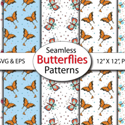 Seamless Floral Magic Fairy Theme