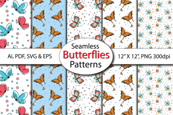 Seamless Floral Magic Fairy Theme