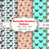 Butterfly Garden Seamless Pattern