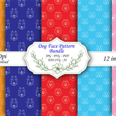 Cute Dog Seamless Pattern