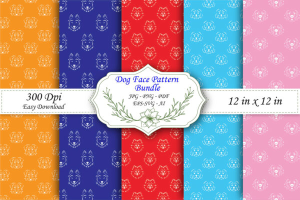 Cute Dog Seamless Pattern