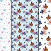 2 Seamless Butterflies Digital Paper & Seamless Pattern-P011