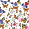 2 Spring Floral Moths Collage Paper Pack, Butterfly print Seamless Pattern-P014