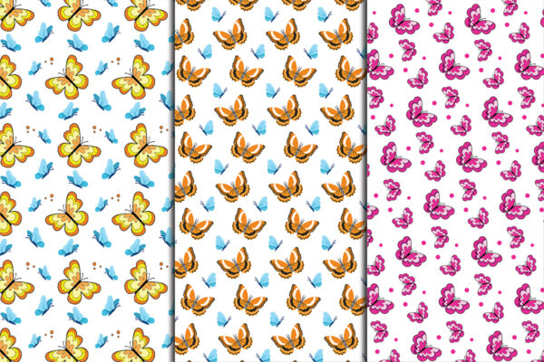 5_Mockup Violet Butterfly, Spring Easter Scrapbook pack Planner crafts Digital download-P106