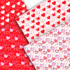 Valentines Themed Digital Papers, Valentine Seamless Digital Paper Bundle-011