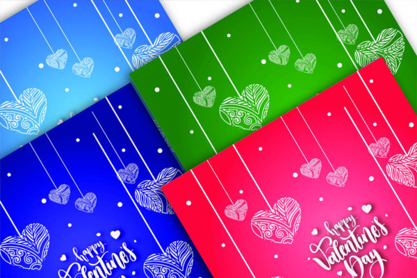 Mockup Valentine's Day Digital Paper, Seamless pattern file, Coquette Bow Background-029