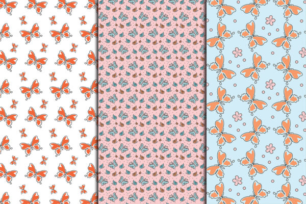 Butterfly digital Seamless Pattern-P06