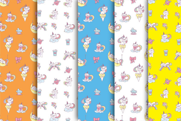 Mockup new Unicorn Seamless Pattern-023